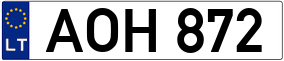 Truck License Plate